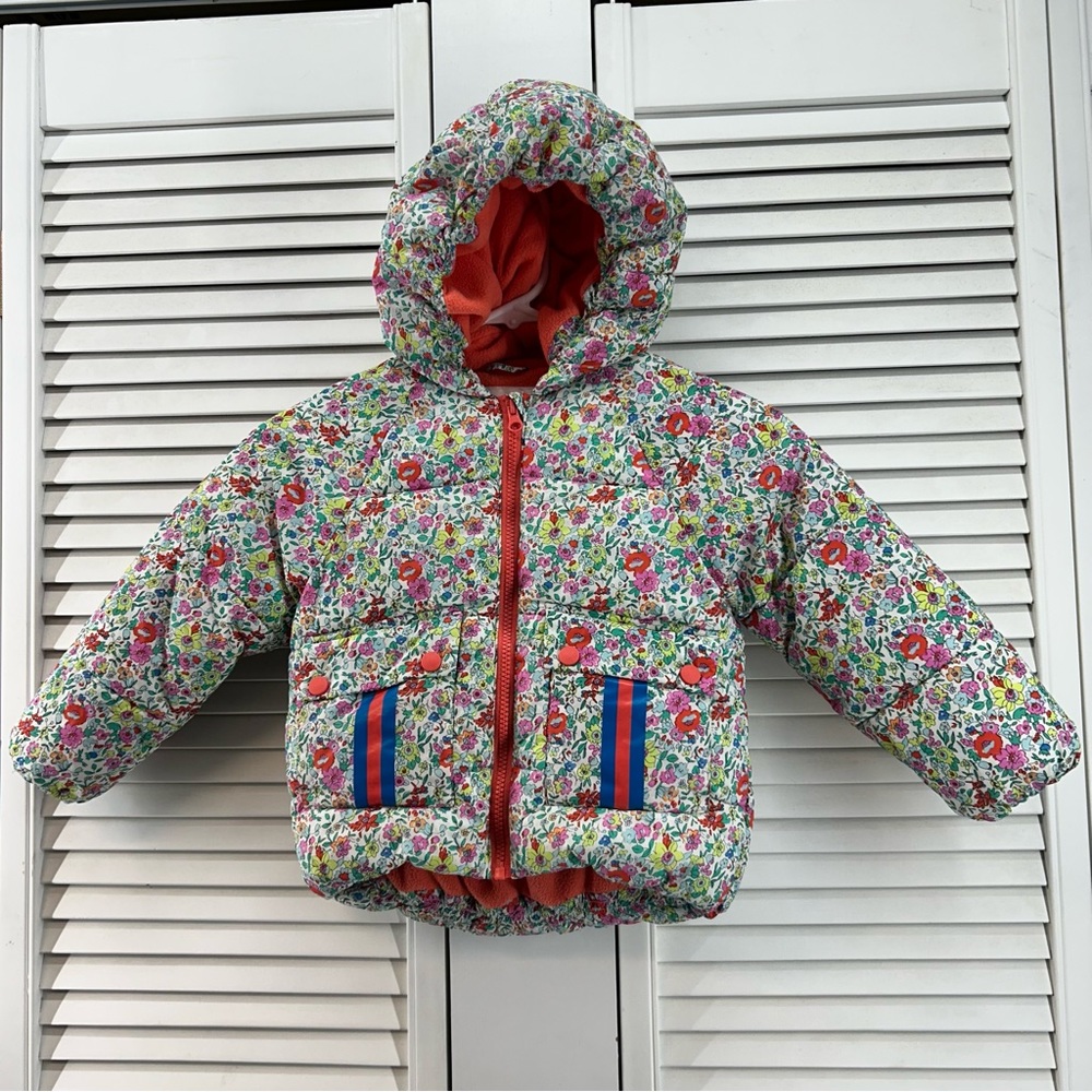 Rockets of awesome size 4 Floral Hooded Puffer Jacket
